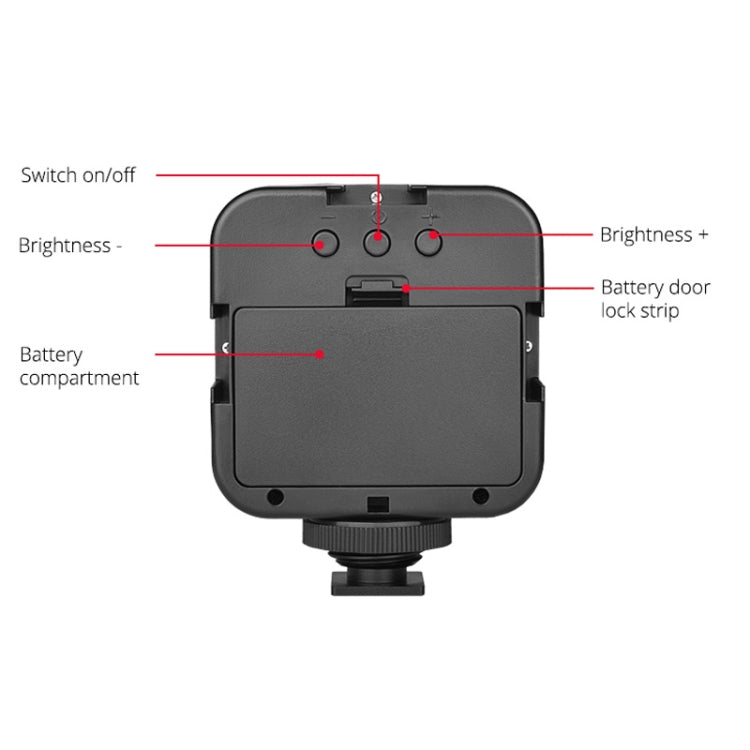 YELANGU LED01 49 LED Video Light for Camera / Video Camcorder (Black)