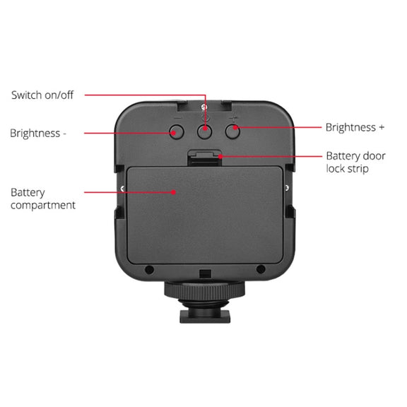 YELANGU LED01 49 LED Video Light for Camera / Video Camcorder (Black)