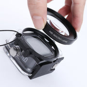 RUIGPRO for GoPro HERO8 Professional 58mm 16X Macro Lens Dive Housing Filter + Dive Housing Water-resistant Case with Filter Adapter Ring & Lens Cap