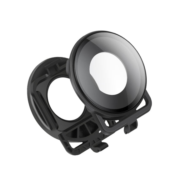 Lens Guard Protective Glass Cover for Insta360one R Panoramic Camera with Frame(Black)