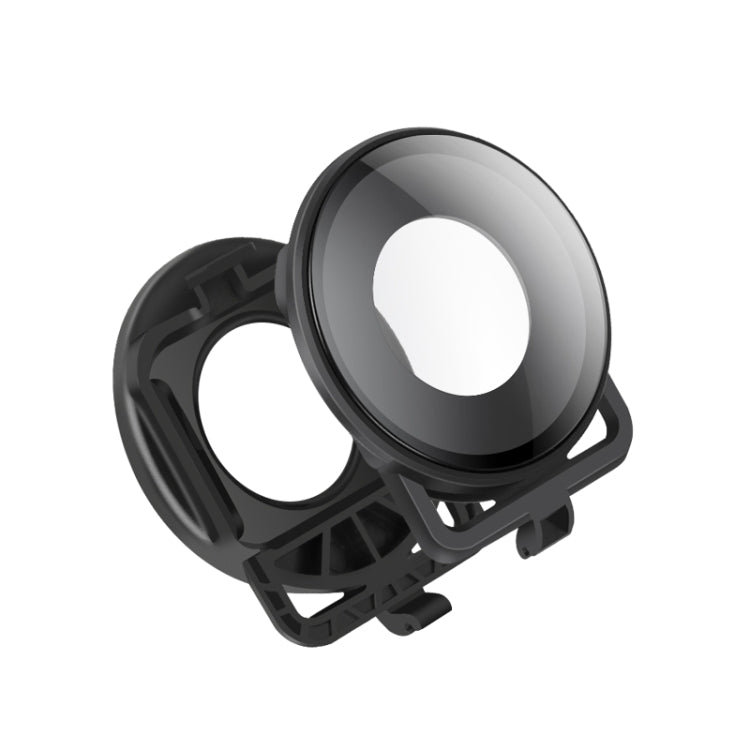 Lens Guard Protective Glass Cover for Insta360one R Panoramic Camera with Frame(Black)