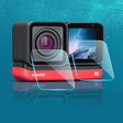 Lens + LCD Display Tempered Glass Film for Insta 360 One R 4K (Transparent) - Protective Film by PMC TechLife | Online Shopping South Africa | PMC TechLife