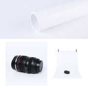 70x200cm T-Shape Photo Studio Background Support Stand Backdrop Crossbar Bracket Kit with 70x140cm Black / White PVC Backdrops