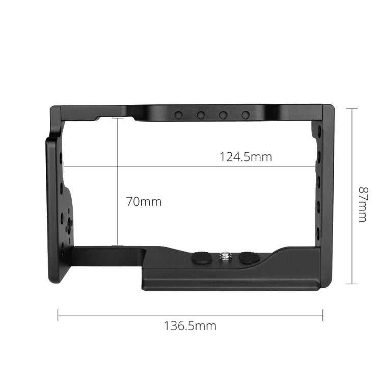 YELANGU C17-A YLG0913A-B Video Camera Cage Stabilizer for Sony A6600 (Black)