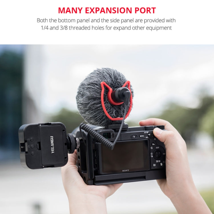 YELANGU YLG0715A 1/4 inch Vertical Shoot Quick Release L Plate Bracket Base Holder for Sony A6300 / A6000 / A6100 / A6400 / A6500 (Black)