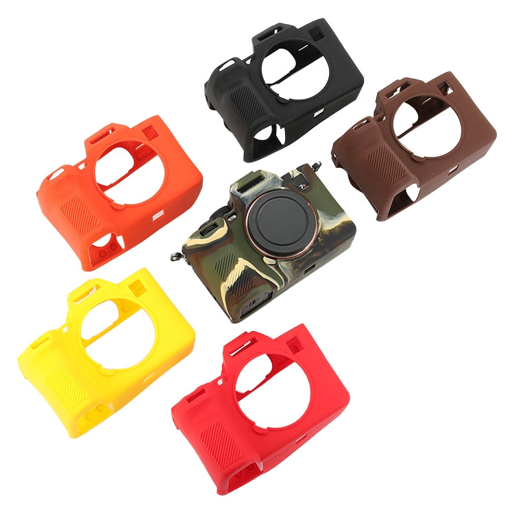 For Sony ILCE-7RM5 / Alpha 7R V Soft Silicone Protective Case (Coffee)