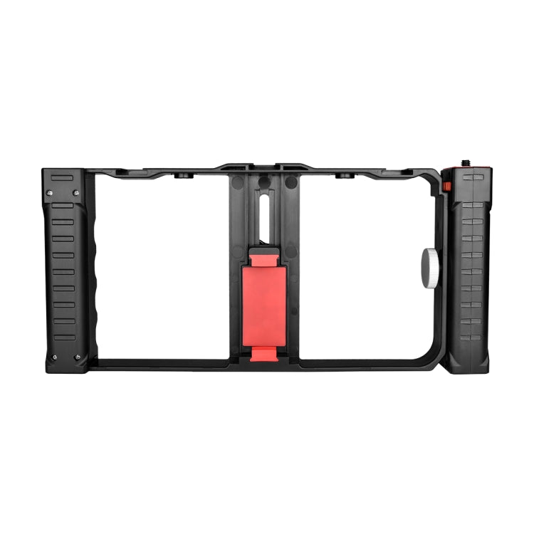 YELANGU PC02A Vlogging Live Broadcast Plastic Cage Video Rig Filmmaking Stabilizer Bracket for iPhone, Galaxy, Huawei, Xiaomi, HTC, LG, Google, and Other Smartphones(Black)