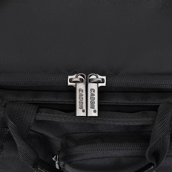 CADEN D28 Portable Multifunctional Single and Double Shoulder Camera Bag With Strap(Black)