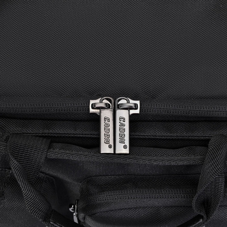 CADEN D28 Portable Multifunctional Single and Double Shoulder Camera Bag With Strap(Black)