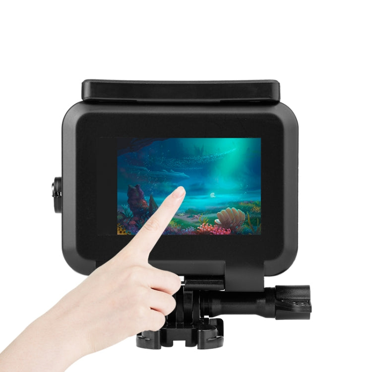 50m Water-resistant Housing Protective Case with Buckle Basic Mount & Screw for GoPro HERO10 Black / HERO9 Black (Black)