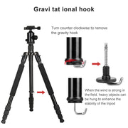 TRIOPO Oubao TA330 Horizontal Arm Tripod Mount Quick Release Center Column Boom Bracket with Tripod Ball-Head