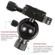 TRIOPO 554 Adjustable Portable  Aluminum Alloy Tripod with D-2A Ball Head for SLR Camera