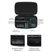 Sunnylife IST-B193 Storage Bag Case Handbag for Insta360 ONE X2 / X(Black)