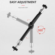 YELANGU 7 inch Adjustable Friction Articulating Magic Arm (Black)