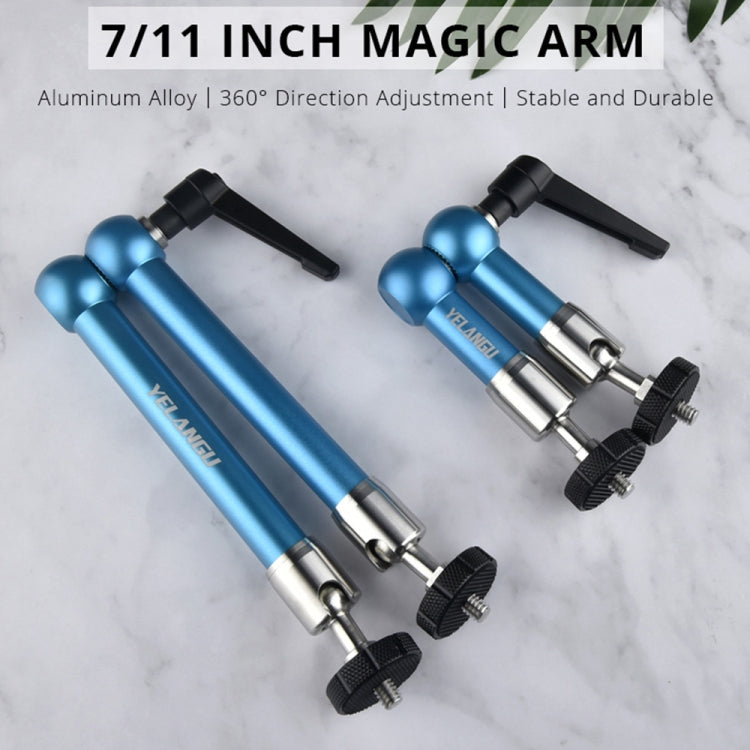 YELANGU 11 inch Adjustable Friction Articulating Magic Arm(Blue)
