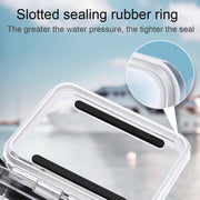 For GoPro HERO8 Black 45m Water-resistant Housing Protective Case with Buckle Basic Mount & Screw & Floating Bobber Grip & Strap & Anti-Fog Inserts(Transparent)