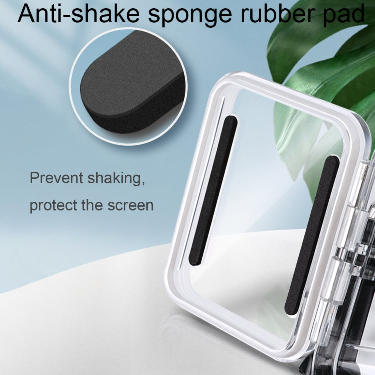 For GoPro HERO8 Black 45m Water-resistant Housing Protective Case with Buckle Basic Mount & Screw & Floating Bobber Grip & Strap & Anti-Fog Inserts(Transparent)