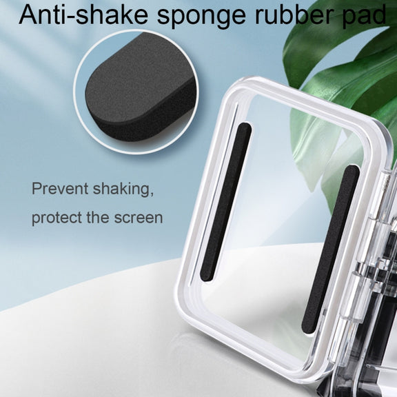 For GoPro HERO8 Black 45m Water-resistant Housing Protective Case with Buckle Basic Mount & Screw & Floating Bobber Grip & Strap & Anti-Fog Inserts(Transparent)
