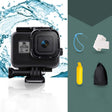 For GoPro HERO8 Black 45m Waterproof Housing Protective Case with Buckle Basic Mount & Screw & Floating Bobber Grip & Strap & Anti-Fog Inserts(Black) - free shipping - PMC TechLife - Order now!