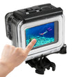 For GoPro HERO5 30m Waterproof PC & ABS Housing Protective Case + Touch Back Cover with Buckle Basic Mount & Long Screw, Backcover Size: 7 x 6 cm - Waterproof Cases by PMC TechLife | Online Shopping South Africa | PMC TechLife | Buy Now Pay Later Mobicred