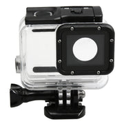 For GoPro HERO5 30m Water-resistant PC & ABS Housing Protective Case + Touch Back Cover with Buckle Basic Mount & Long Screw, Backcover Size: 7 x 6 cm