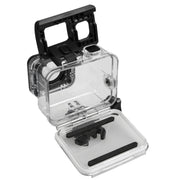For GoPro HERO5 30m Water-resistant PC & ABS Housing Protective Case + Touch Back Cover with Buckle Basic Mount & Long Screw, Backcover Size: 7 x 6 cm