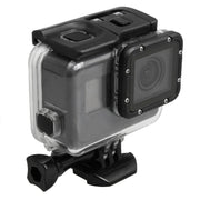 For GoPro HERO5 30m Water-resistant PC & ABS Housing Protective Case + Touch Back Cover with Buckle Basic Mount & Long Screw, Backcover Size: 7 x 6 cm