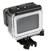 For GoPro HERO5 30m Water-resistant PC & ABS Housing Protective Case + Touch Back Cover with Buckle Basic Mount & Long Screw, Backcover Size: 7 x 6 cm