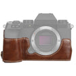 1/4 inch Thread PU Leather Camera Half Case Base for FUJIFILM X-S10 (Coffee) - free shipping - PMC TechLife - Order now!