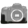 1/4 inch Thread PU Leather Camera Half Case Base for Canon EOS 90D (Black) - free shipping - PMC TechLife - Order now!