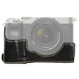 1/4 inch Thread PU Leather Camera Half Case Base for Sony ILCE-7C/A7C (Black) - free shipping - PMC TechLife - Order now!