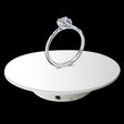 25cm 360 Degree Electric Rotating Mirror Surface Turntable Display Stand Video Shooting Props Turntable for Photography, Load 3kg, Powered by Battery(White) - free shipping - PMc TechLife - Order now!