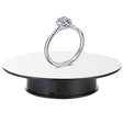 25cm 360 Degree Electric Rotating Mirror Surface Turntable Display Stand Video Shooting Props Turntable for Photography, Load 3kg, Powered by Battery(White + Black) - free shipping - PMc TechLife - Order now!