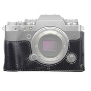 1/4 inch Thread Litchi Texture PU Leather Camera Half Case Base for FUJIFILM X-T4 (Black)