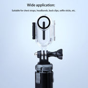 30m Underwater Water-resistant Housing Protective Case for Insta360 GO 2, with Base Adapter & Screw