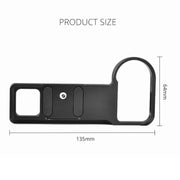 YELANGU CL7 Camera Expansion Board Base L Plate for Nikon Z6 / Z7(Black)