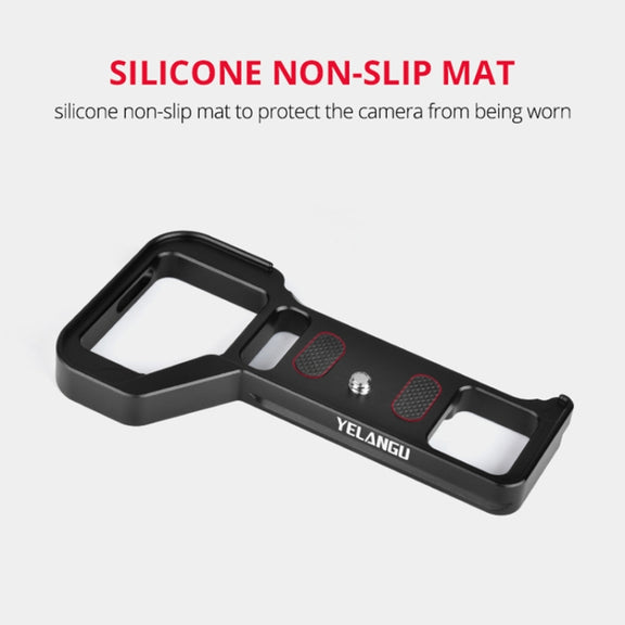 YELANGU CL8 Camera Expansion Board Base L Plate for Sony ILCE-9M2 / A9 II  / ILCE-7RM4 / A7R IV(Black)