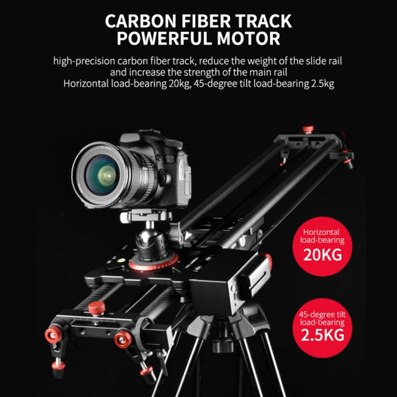 YELANGU L80TC 80cm Electrical Slide Rail Track with 2.4GHz Remote Control for SLR Cameras / Video Cameras (Black)