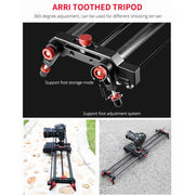 YELANGU L80TC 80cm Electrical Slide Rail Track with 2.4GHz Remote Control for SLR Cameras / Video Cameras (Black)