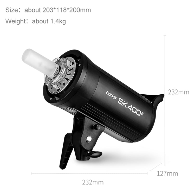 Godox SK400II Studio Flash Light 150Ws Bowens Mount Studio Speedlight(UK Plug)