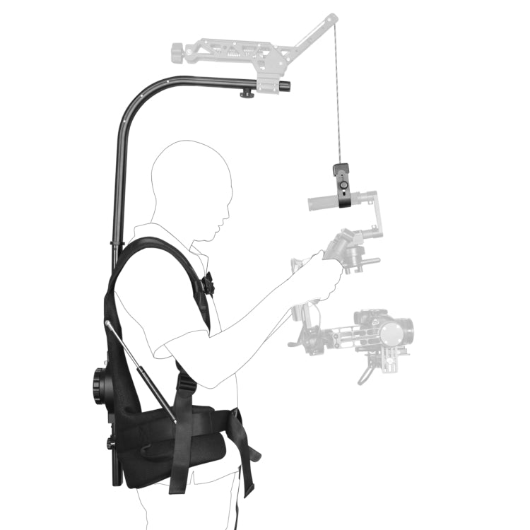 YELANGU B1 Stabilizer Vest Camera Support System for DSLR & DV Cameras, Load: 3-10kg (Black)