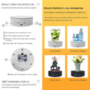 13cm Xiaoai Electric Rotating Turntable Display Stand Video Shooting Props Turntable (White)