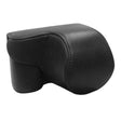 Full Body Camera PU Leather Case Bag for Sony ZV-E10 (Black) - Leather Bag by PMC TechLife | Online Shopping South Africa | PMC TechLife | Buy Now Pay Later Mobicred