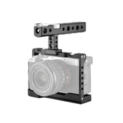 YELANGU C24 Video Camera Cage Stabilizer Kit with Handle for Sony Alpha 7C / A7C / ILCE-7C (Black)
