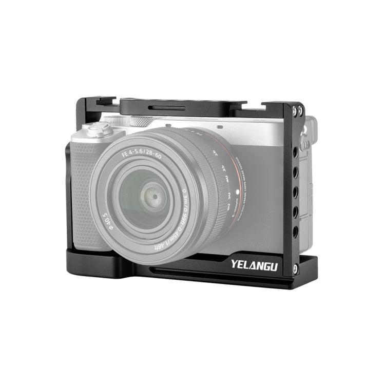 YELANGU C24 Video Camera Cage Stabilizer for Sony Alpha 7C / A7C / ILCE-7C (Black)