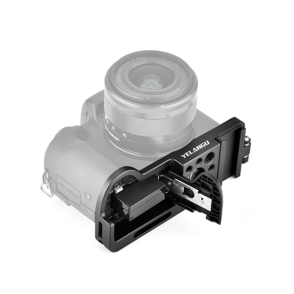 YELANGU CL13 Camera Expansion Board Base L Plate for Canon EOS M50 (Black)