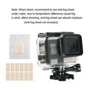 45m Water-resistant Housing Protective Case + Touch Screen Back Cover for GoPro NEW HERO /HERO6 /5, with Buckle Basic Mount & Screw, No Need to Remove Lens (Transparent)