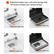 45m Water-resistant Housing Protective Case + Touch Screen Back Cover for GoPro NEW HERO /HERO6 /5, with Buckle Basic Mount & Screw, No Need to Remove Lens (Transparent)