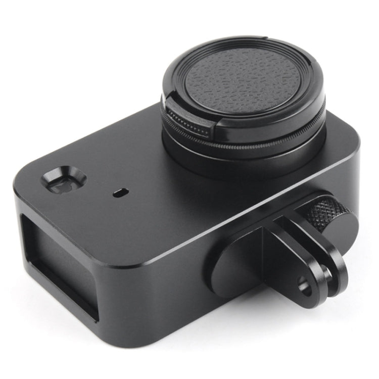 Housing Shell Aluminum Alloy Protective Cage with 37mm Filter Lens & Lens Cap & Screw for Xiaomi Mijia Small Camera (Black)