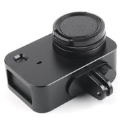 Housing Shell Aluminum Alloy Protective Cage with 37mm Filter Lens & Lens Cap & Screw for Xiaomi Mijia Small Camera (Black)